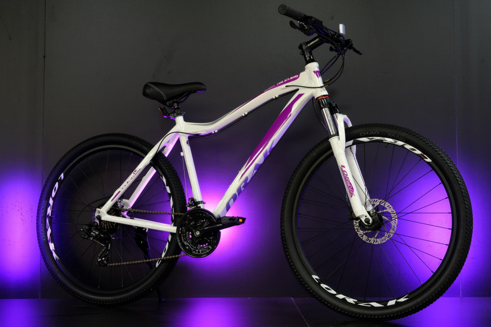 Lorak Glory 100 HD 27.5 Белый/Фиолетовый рама 19 (на рост 171-182)