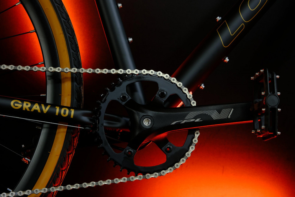 LORAK Grav 101 520mm Матовый Чёрный/Коричневый