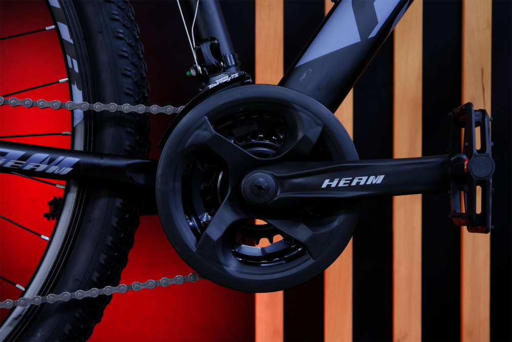 HEAM ALPHA 29 Prom Матовый Чёрный/Серый рама 21 (на рост 183-190)