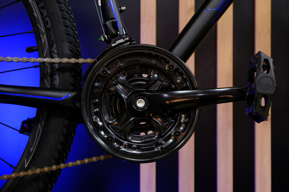 LORAK Sel 8900 HD NEW Матовый Чёрный/Синий рама 19 (на рост 171-182)